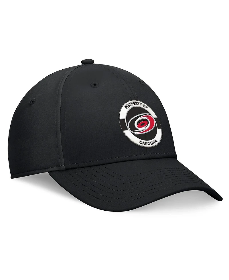 Fanatics Men's Black Carolina Hurricanes Authentic Pro Training Camp Flex Hat