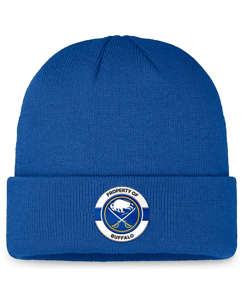 Fanatics Men's Blue Buffalo Sabres Authentic Pro Training Camp Cuffed Knit Hat