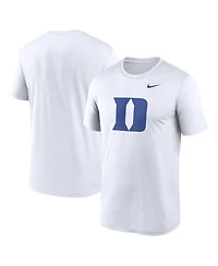 Nike Men's White Duke Blue Devils Primetime Legend Logo T-Shirt