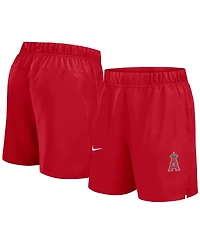 Nike Men's Red Los Angeles Angels Woven Victory Performance Shorts