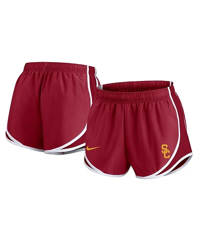 Nike Women's Cardinal Usc Trojans Primetime Tempo Performance Shorts