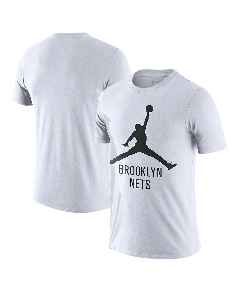 Nike Men's White Brooklyn Nets Essential Jumpman T-Shirt