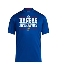 Adidas Men's Royal Kansas Jayhawks 2024 Sideline Aeroready T-Shirt
