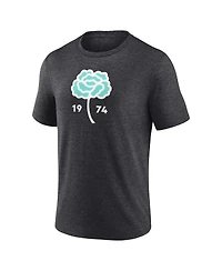 Fanatics Men's Heather Charcoal Seattle Sounders Fc Distressed Carnation Tri-Blend T-Shirt