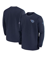 Nike Men's Navy Tennessee Titans 2024 Sideline Coaches Long Sleeve Top