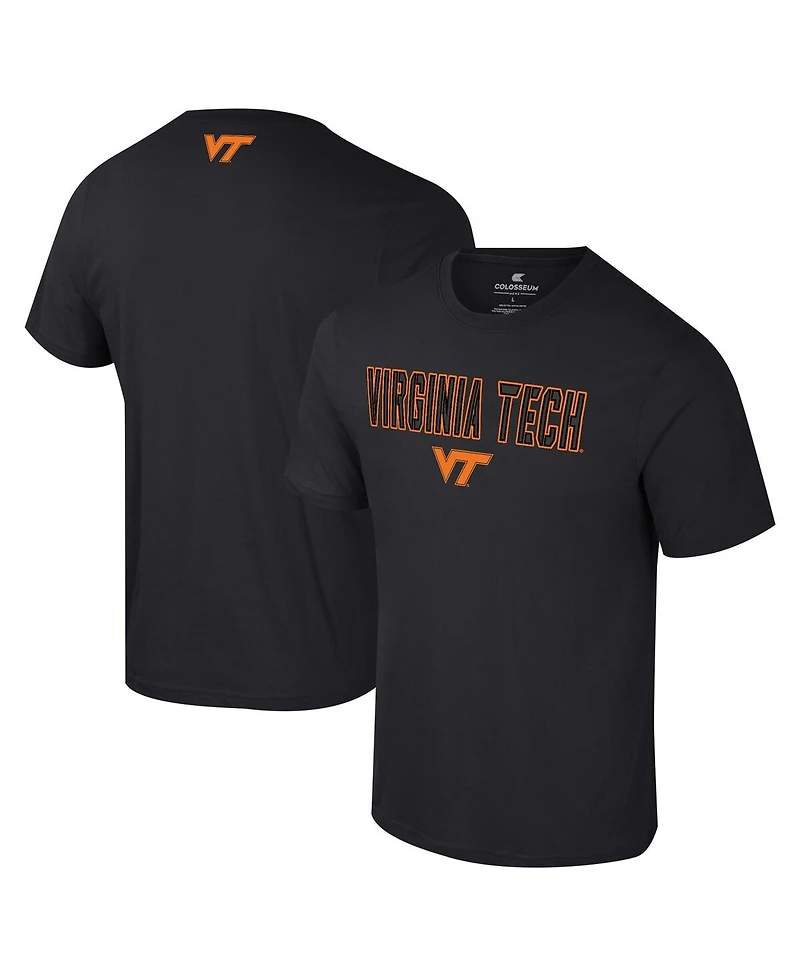 Colosseum Men's Black Virginia Tech Hokies Color Pop Active Blend T-Shirt
