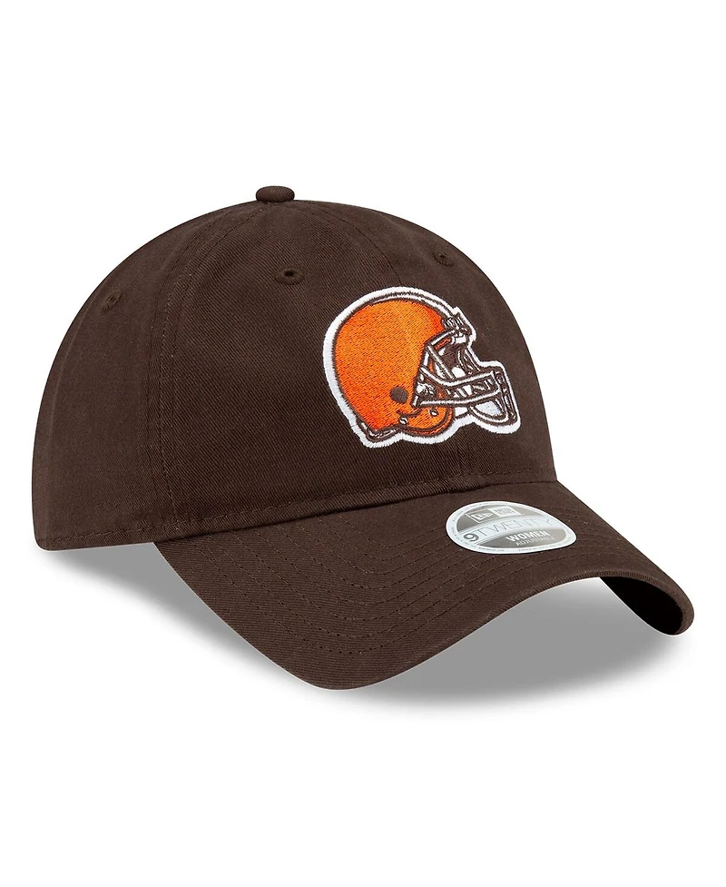 New Era Women's Brown Cleveland Browns Core Classic 9TWENTY Adjustable Hat
