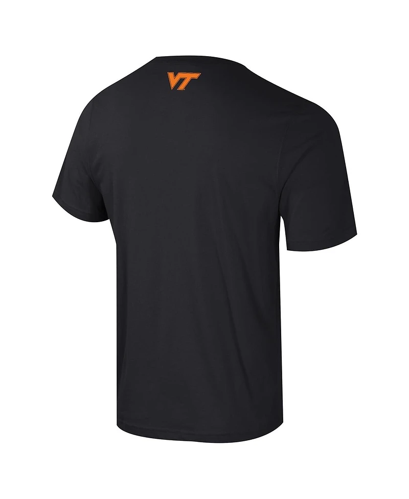 Colosseum Men's Black Virginia Tech Hokies Color Pop Active Blend T-Shirt