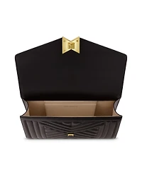 Gold Chain Quilted Napa Leather Handbag