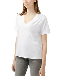 Jag Women's Drapey Luxe V-Neck Tee