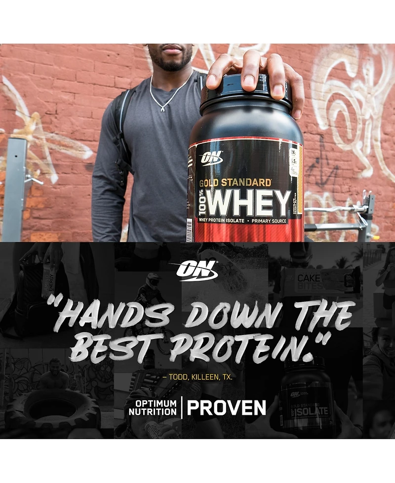 Optimum Nutrition, Gold Standard 100% Whey Protein Powder, Delicious Strawberry, 5 lb, 73 Servings