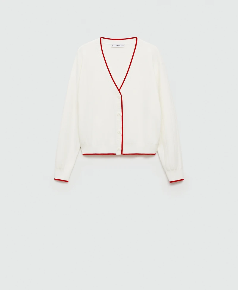 Mango Women's Contrasting Finish Cardigan