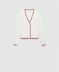 Mango Women's Contrasting Finish Cardigan