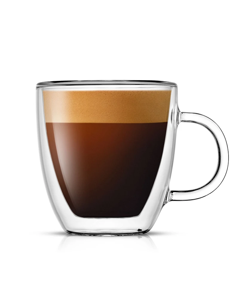 JoyJolt Savor Double Wall Espresso Glasses, Set of 2