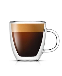 JoyJolt Savor Double Wall Espresso Glasses, Set of 2