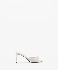 Mango Women's Bow Heel Sandals