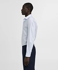 Mango Men's Twill Pinstripe Dress Shirt