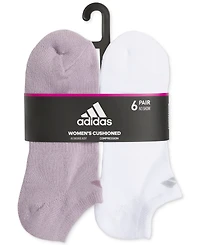 adidas Women's 6-Pk. Cushioned No Show Athletic Socks