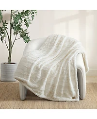 Ugg Valor Textured Faux Fur Throw, 50" x 70"