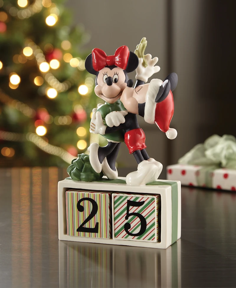 Lenox Minnie & Mickey Countdown to Christmas Figurines