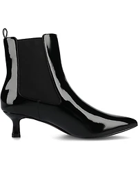 Journee Collection Women's Tenlee Pointed Toe Kitten Heel Dress Booties
