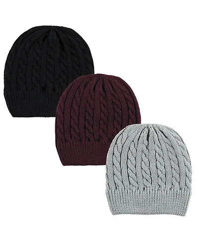 Hudson Baby Unisex Triple Knit Hat Set