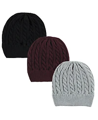 Hudson Baby Unisex Triple Knit Hat Set