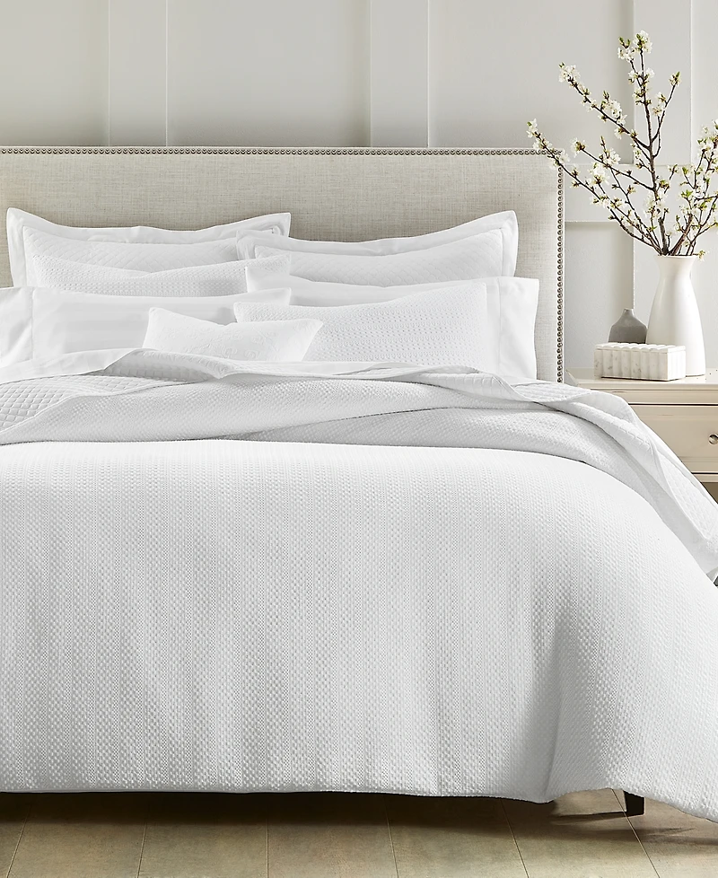 Last Act! Charter Club Waffle Stripe 2-Pc. Comforter Set, Twin, Exclusively at Macy's