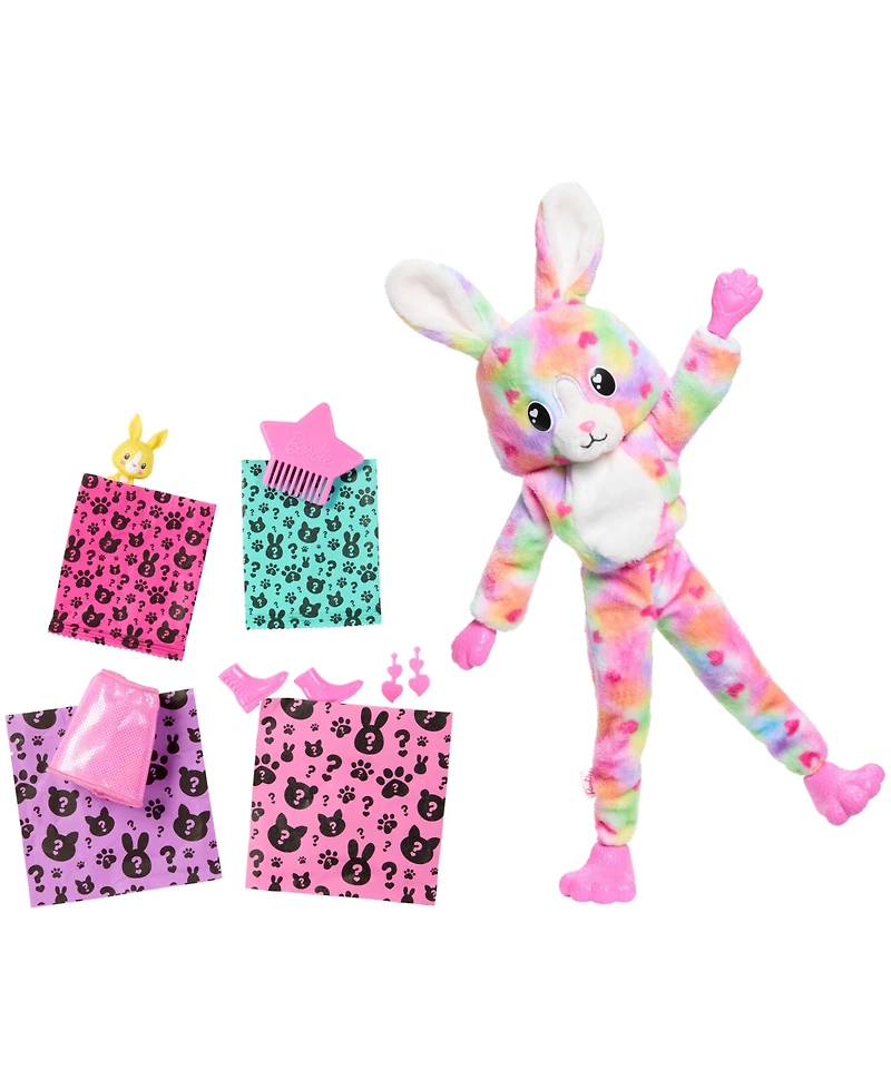 Barbie Cutie Reveal Bunny Color Dream Doll Series with 10 Surprises & Accessories