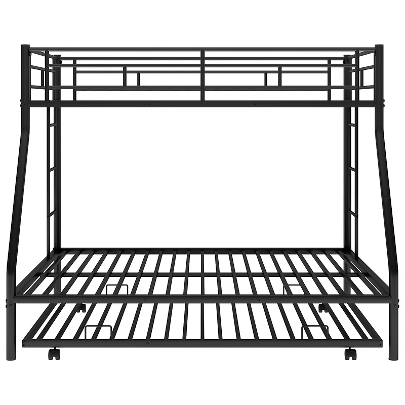 Streamdale Twin over Full Bunk Bed with Trundle and Ladders