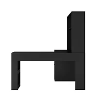 Streamdale Space-Saving L-Shaped Desk with 2 Usb Ports & 3 Outlets