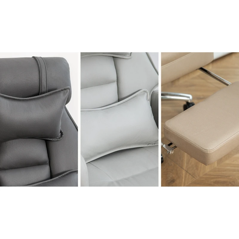 Streamdale Ergonomic Swivel Chair with Lumbar Support and Footrest