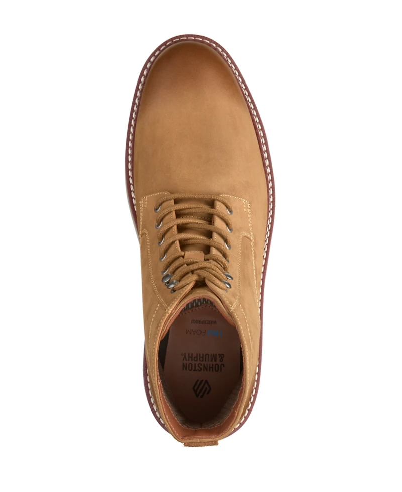 Johnston & Murphy Men's Waterproof Upton Lug Plain Toe Boots