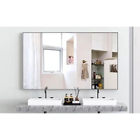 60x36" Oversized Rectangle Mirror with Removable Tray