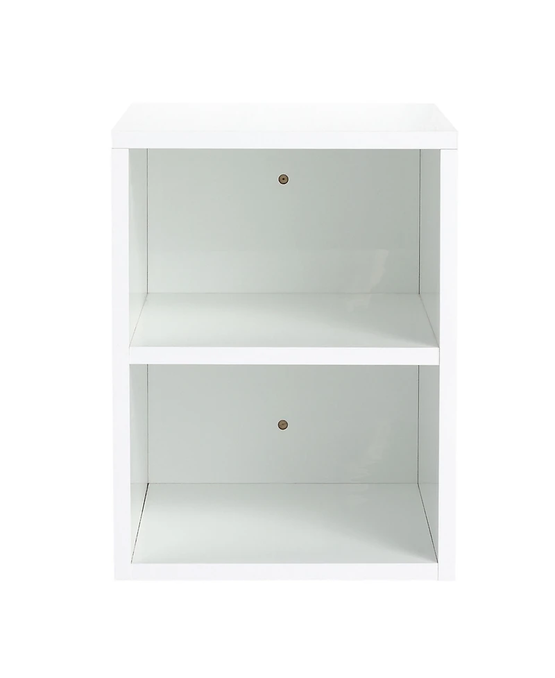 Small Wall Mounted Storage Shelves, Glossy White