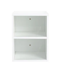 Small Wall Mounted Storage Shelves, Glossy White