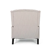 Streamdale Diamond Stitch Wingback Manual Recliner Comfort and Style United