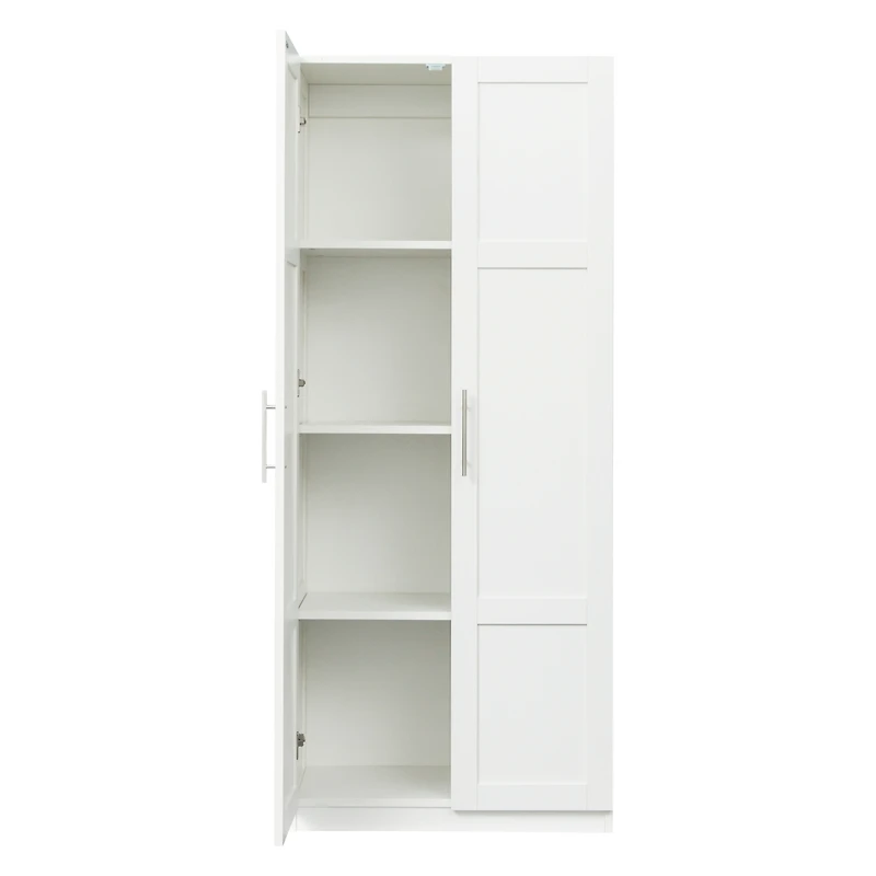 Streamdale 2-Door Wardrobe & Kitchen Cabinet with Storage Spaces