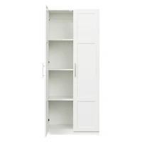 Streamdale 2-Door Wardrobe & Kitchen Cabinet with Storage Spaces