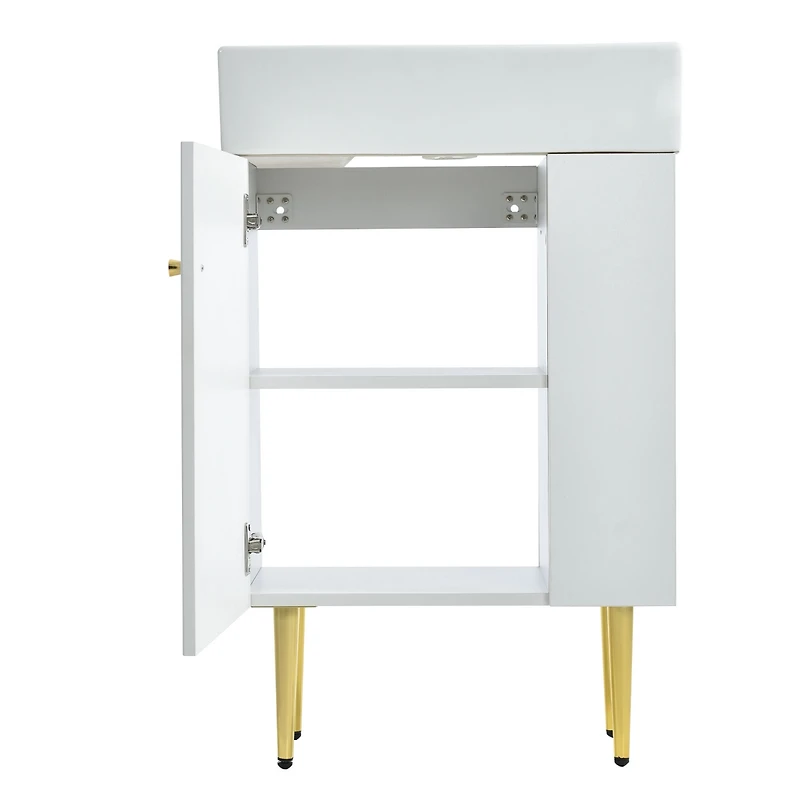 Streamdale 21.6" Bathroom Vanity Combo with Single Ceramic Sink