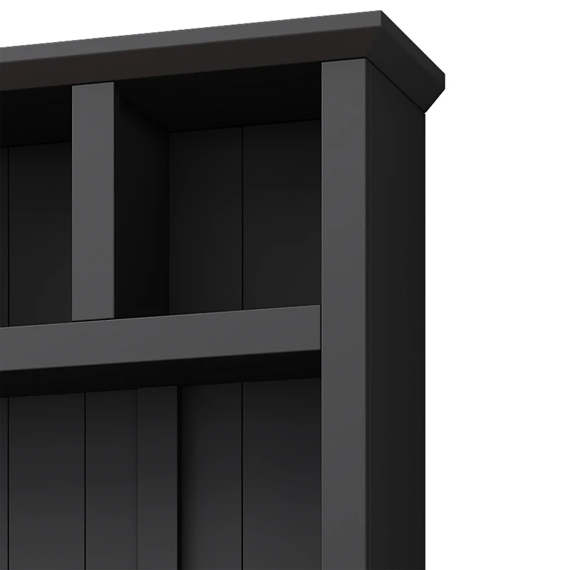 Farmhouse Hall Tree with Bench, Shoe Storage, Coat Rack