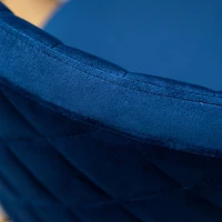 Velvet Upholstery Dining Chair, Blue