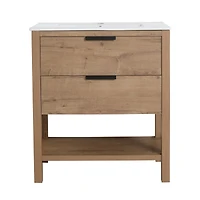 Streamdale 30 Inch Bathroom Vanity Plywood With 2 Drawers