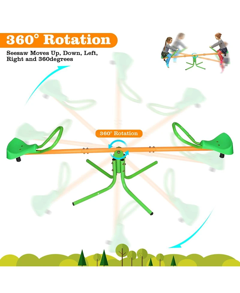 Spinning Seesaw Teeter Totter for Outdoor Fun