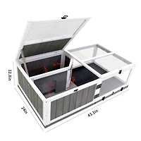 Streamdale Wooden Tortoise House for Indoor/Outdoor Small Animals