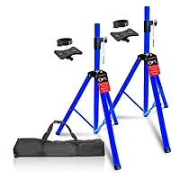 5 Core Speaker Stand Tripod Heavy Duty Adjustable Up to 72 Inch Dj Studio Monitor Stands Pole Mount - Blue - 2PCS