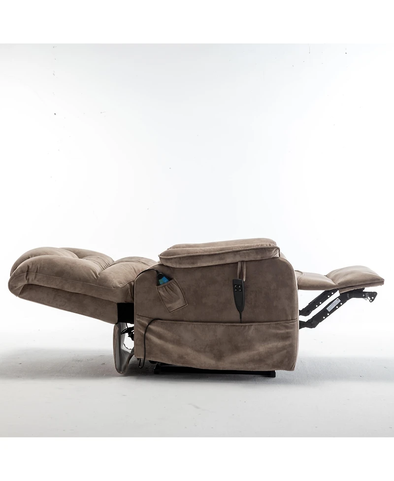 Streamdale Furniture User-Friendly Electric Recliner Easy Assembly, Side Pockets