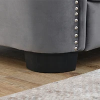 Streamdale Furniture 3-seater + 3-seater Combination sofa.Velvet Grey