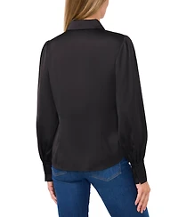 CeCe Women's Rhinestone-Button Blouse
