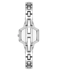 Anne Klein Women's Quartz Petite Hexagonal Silver-Tone Alloy Metal Bracelet Watch, 21mm